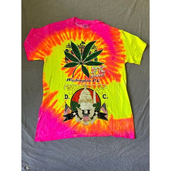 Gildan Other - Washington D.C. Keep Off The Grass Shirt Adult Medium Pink Short Sleeve Tee Mens